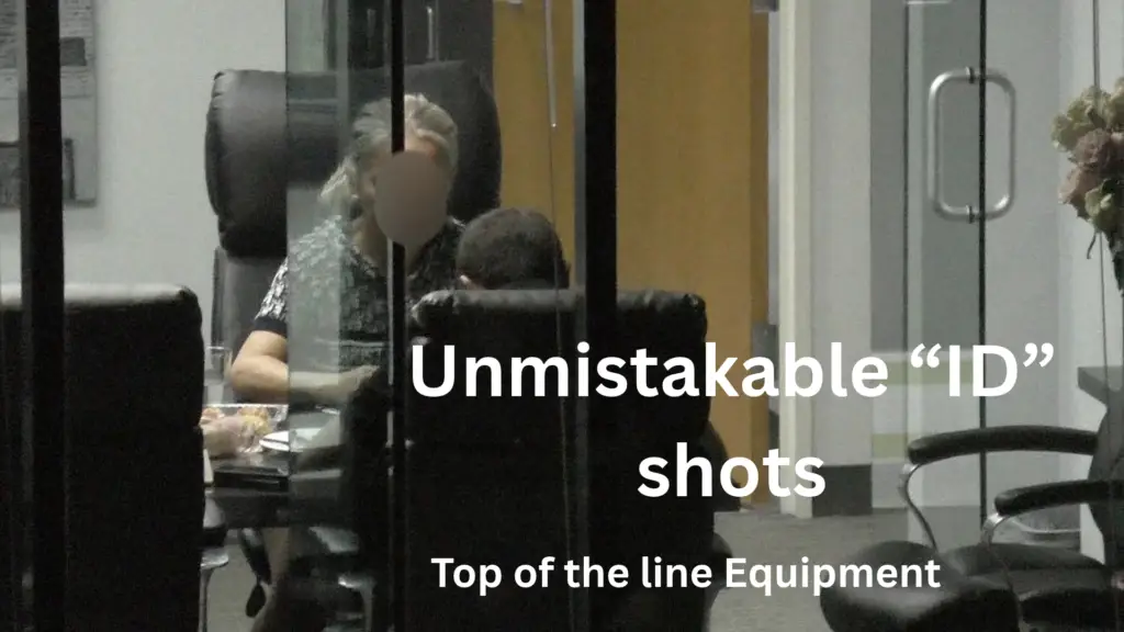 Professional investigators using professional grade equipment
